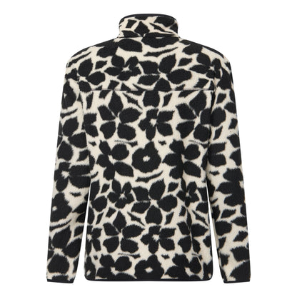 Monochrome-Shadow - Back - Regatta Womens-Ladies Frankie Floral Borg Full Zip Fleece Jacket
