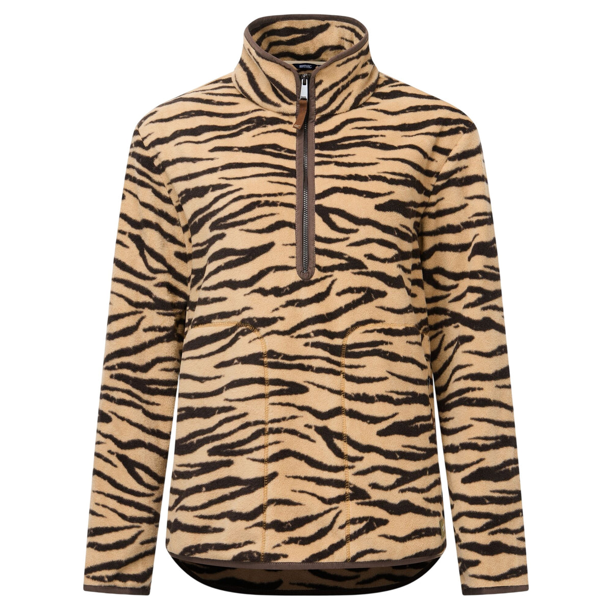 Barleycorn - Front - Regatta Womens-Ladies Frankie Zebra Print Half Zip Fleece Top