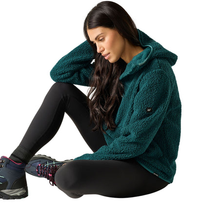 Mediterranea - Close up - Regatta Womens-Ladies Elindra Water Repellent Half Zip Fleece