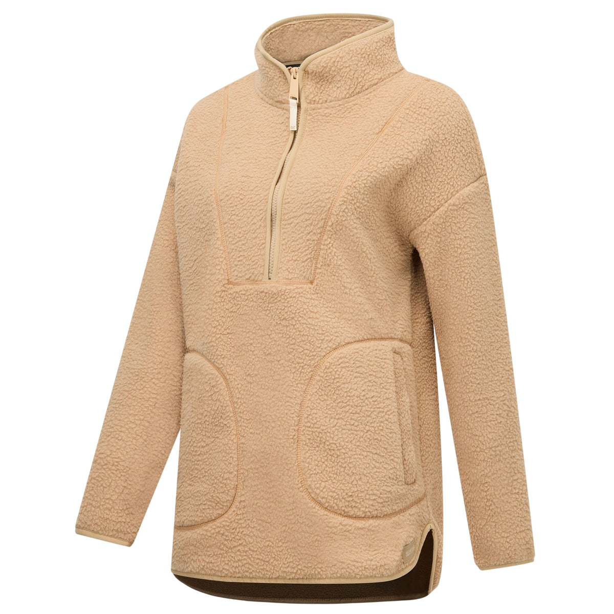 Barleycorn - Side - Regatta Womens-Ladies Frankie Borg Half Zip Longline Fleece Top