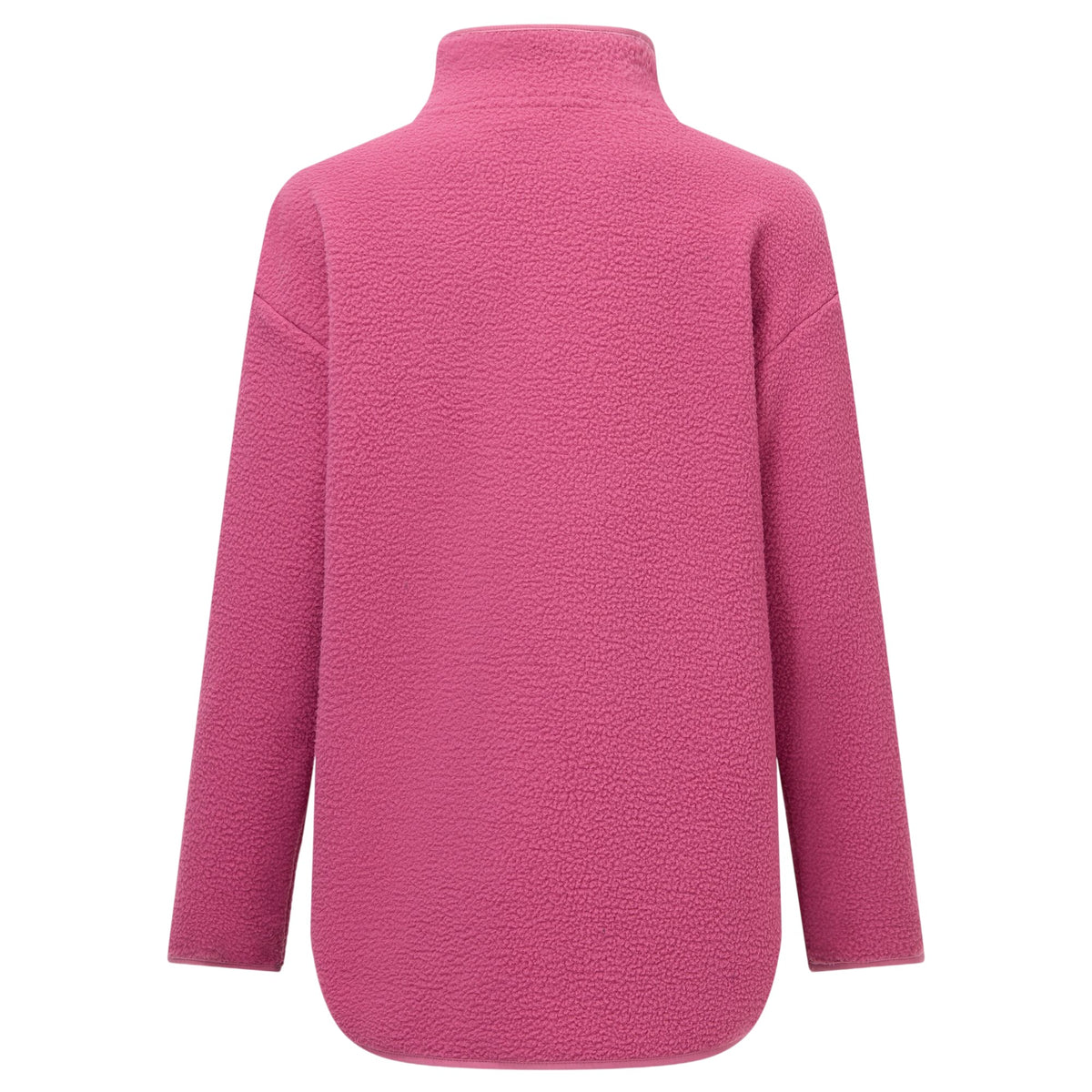 Violet - Back - Regatta Womens-Ladies Frankie Borg Half Zip Longline Fleece Top