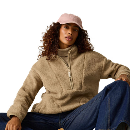 Barleycorn - Lifestyle - Regatta Womens-Ladies Frankie Borg Half Zip Longline Fleece Top