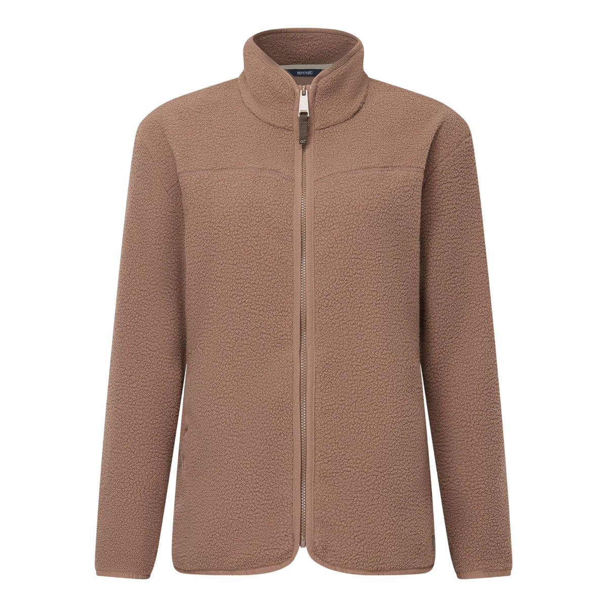 Mocha - Front - Regatta Womens-Ladies Frankie Borg Full Zip Fleece Jacket