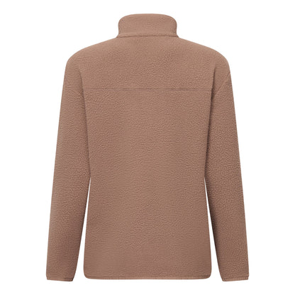 Mocha - Back - Regatta Womens-Ladies Frankie Borg Full Zip Fleece Jacket