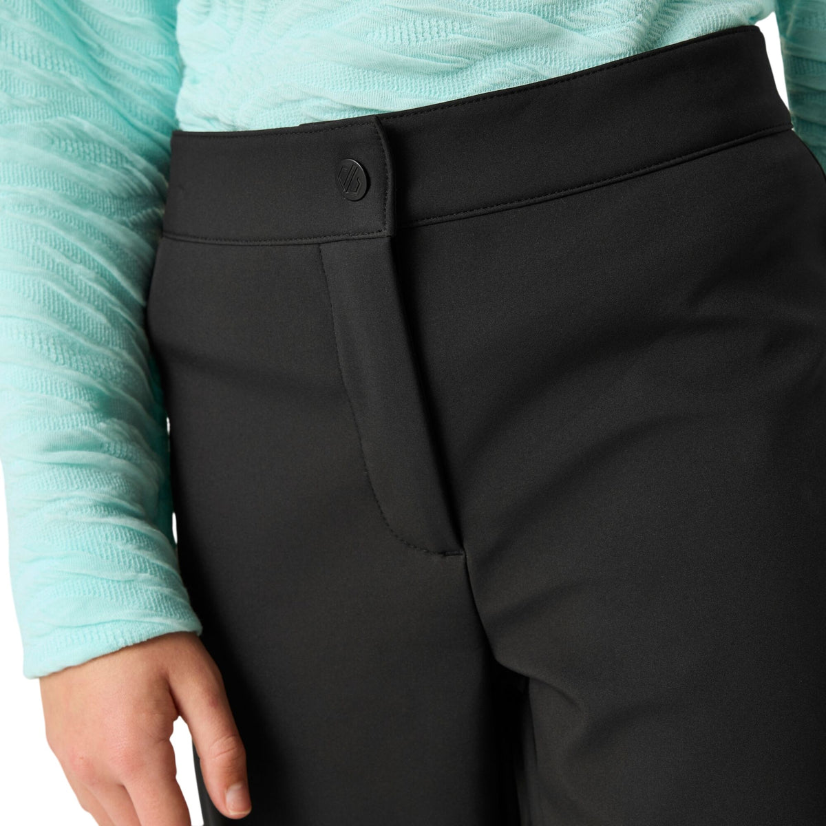 Black - Pack Shot - Dare 2B Girls Glide Ski Trousers