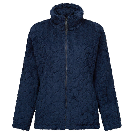Navy - Front - Regatta Womens-Ladies Ayana Full Zip Fleece Jacket