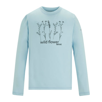 Skyway - Front - Regatta Childrens-Kids Alvarado Wild Flowers Long-Sleeved T-Shirt