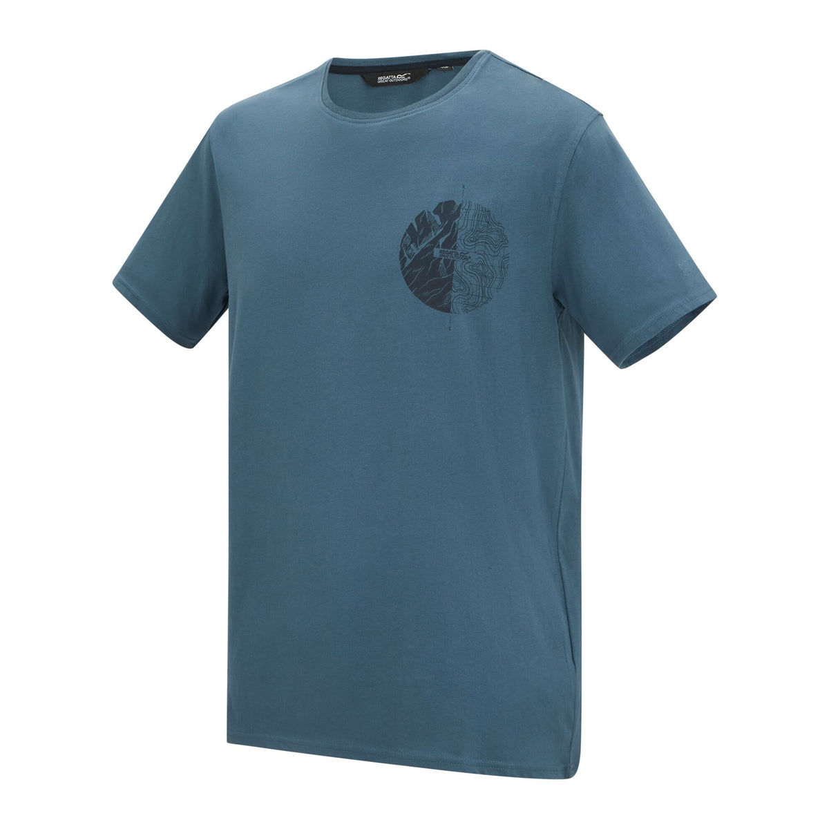 Grey Mirage - Side - Regatta Mens Cline IX Compass T-Shirt
