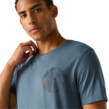 Grey Mirage - Pack Shot - Regatta Mens Cline IX Compass T-Shirt