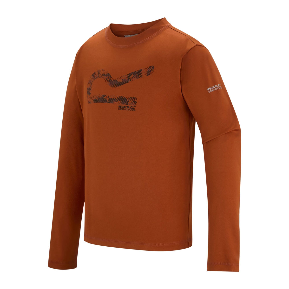Rooibos Tea - Side - Regatta Childrens-Kids Alvarado Big Logo T-Shirt