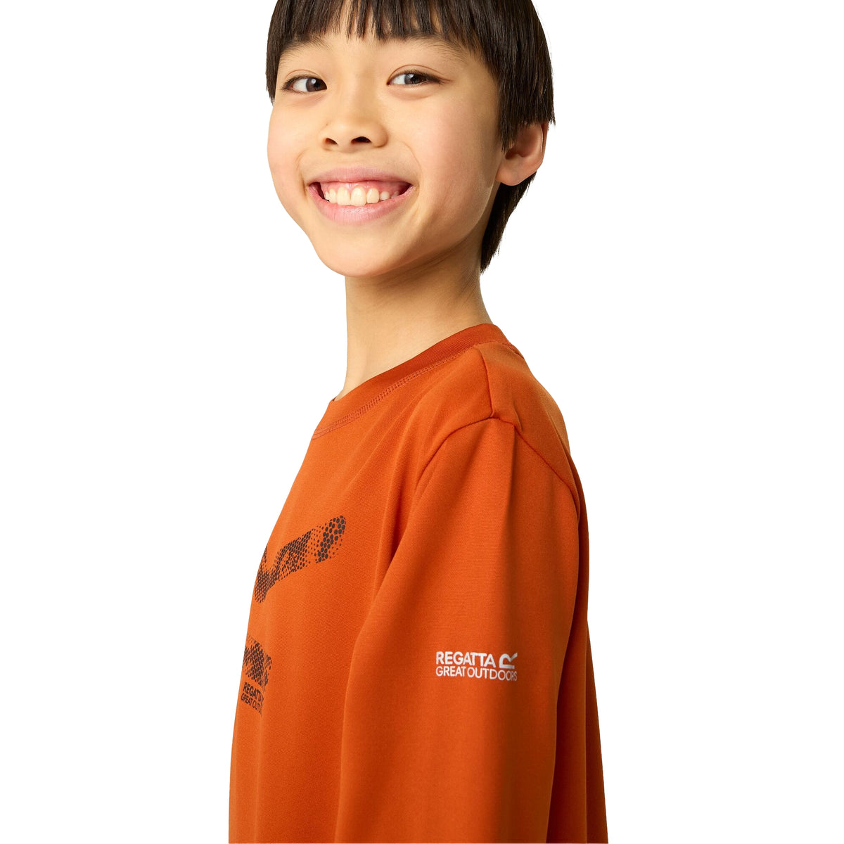 Rooibos Tea - Pack Shot - Regatta Childrens-Kids Alvarado Big Logo T-Shirt
