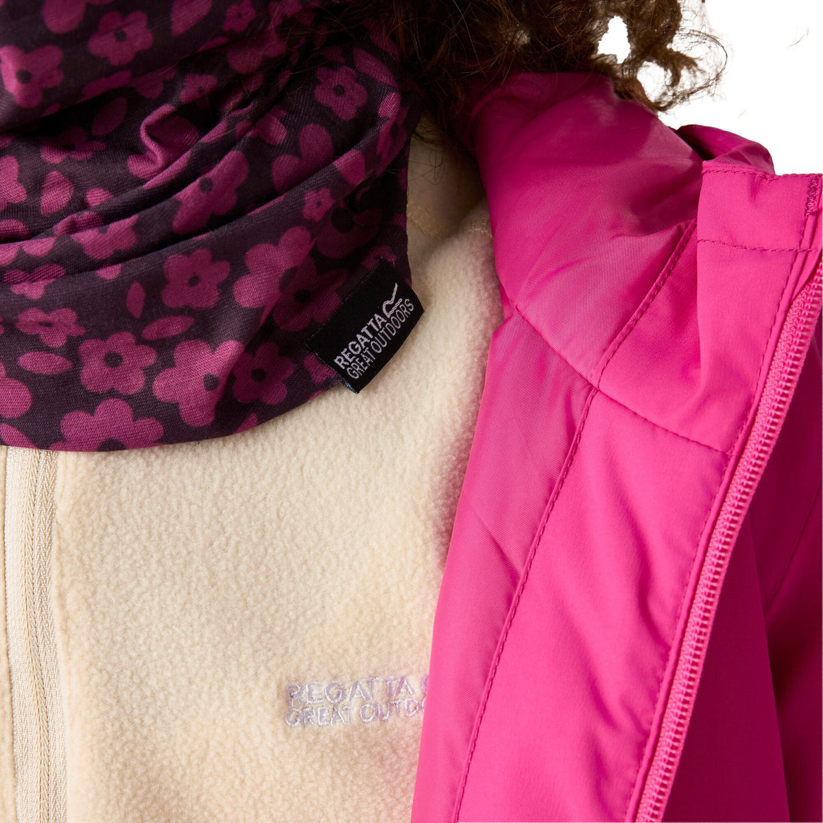 Violet Fig - Lifestyle - Regatta Childrens-Kids Multitube II Floral Snood