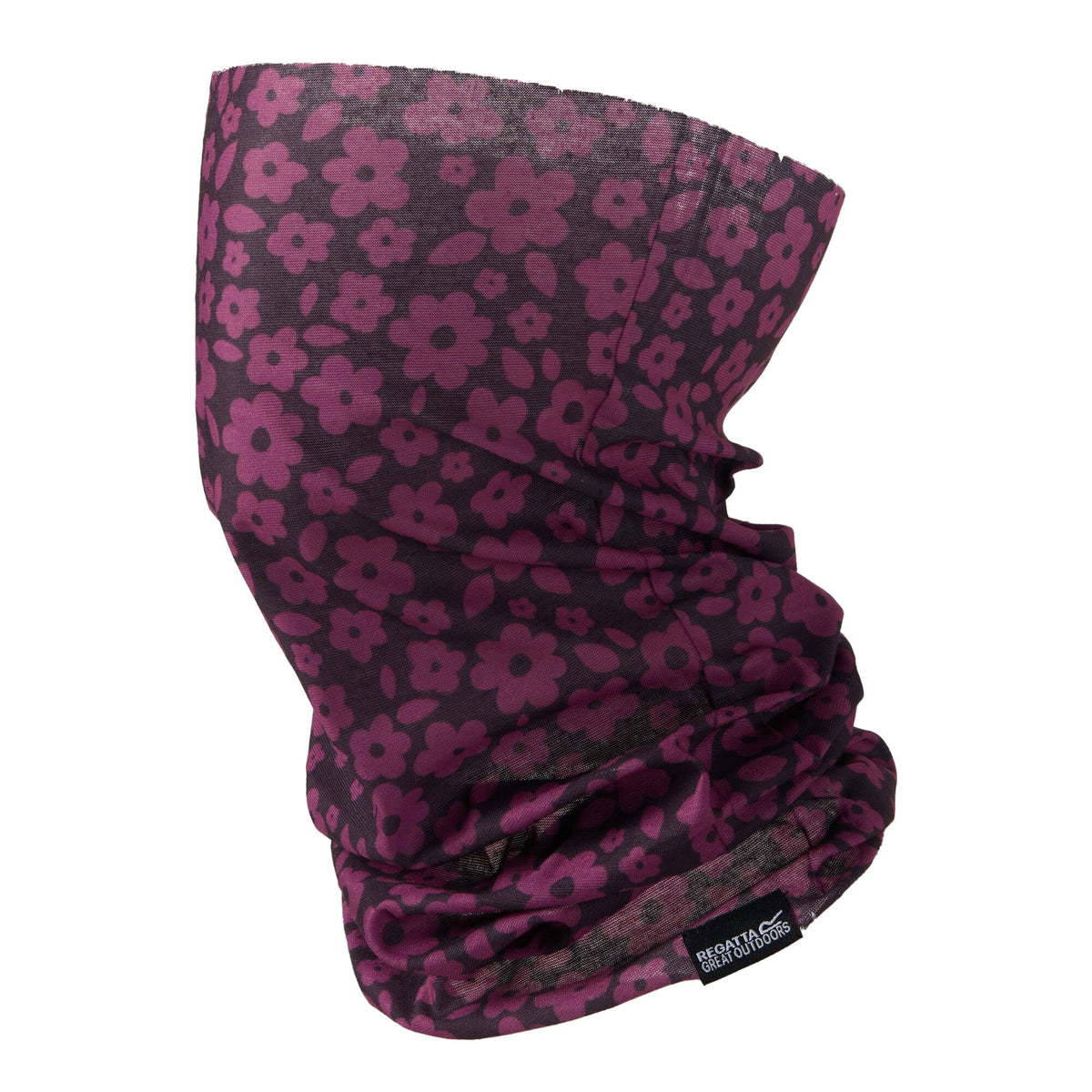 Violet Fig - Front - Regatta Childrens-Kids Multitube II Floral Snood