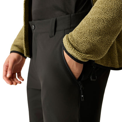 Black - Pack Shot - Dare 2B Mens Peak Technical Slim Hiking Trousers
