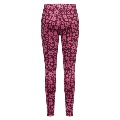 Fig Violet - Back - Regatta Childrens-Kids Barlia Floral All-Over Print Leggings