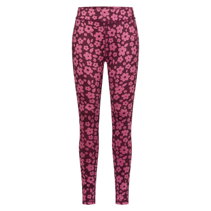 Fig Violet - Front - Regatta Childrens-Kids Barlia Floral All-Over Print Leggings
