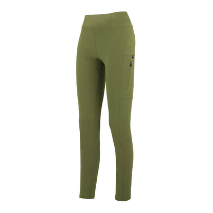 Olive Night - Side - Regatta Womens-Ladies Monira Water Repellent Hiking Leggings