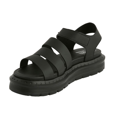 Black - Pack Shot - Regatta Womens-Ladies Porto Sandals