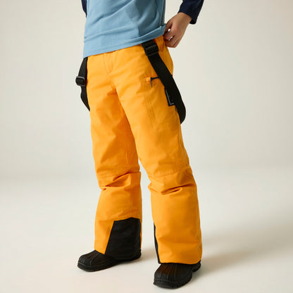 Electric Orange - Close up - Dare 2B Childrens-Kids Pow III Insulated Ski Trousers