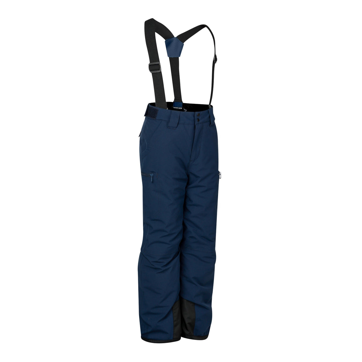 Navy - Side - Dare 2B Childrens-Kids Pow III Insulated Ski Trousers