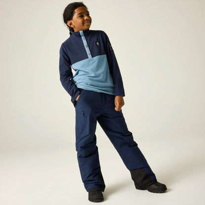 Navy - Lifestyle - Dare 2B Childrens-Kids Pow III Insulated Ski Trousers