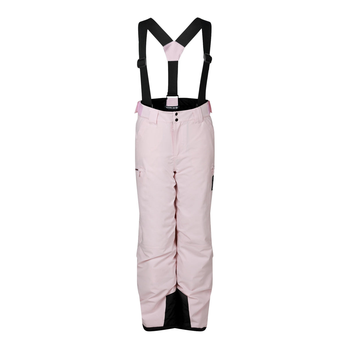 Pink Haze - Front - Dare 2B Childrens-Kids Pow III Insulated Ski Trousers