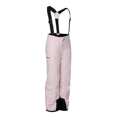 Pink Haze - Side - Dare 2B Childrens-Kids Pow III Insulated Ski Trousers