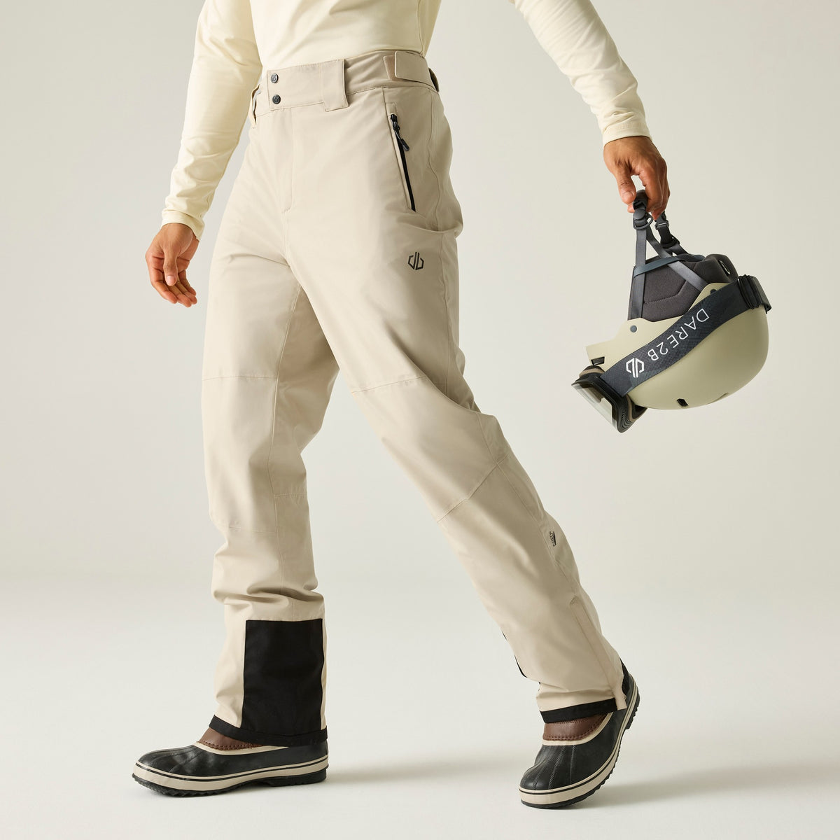 White Pepper - Lifestyle - Dare 2B Mens Achieve III Ski Trousers