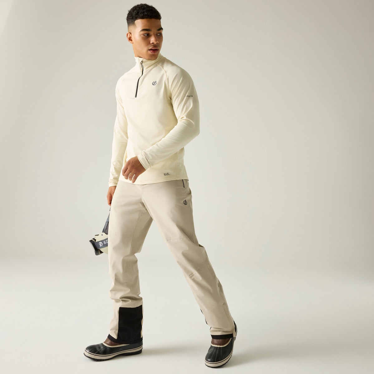 White Pepper - Pack Shot - Dare 2B Mens Achieve III Ski Trousers