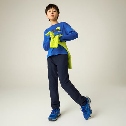 Navy - Lifestyle - Regatta Childrens-Kids Highton Trousers