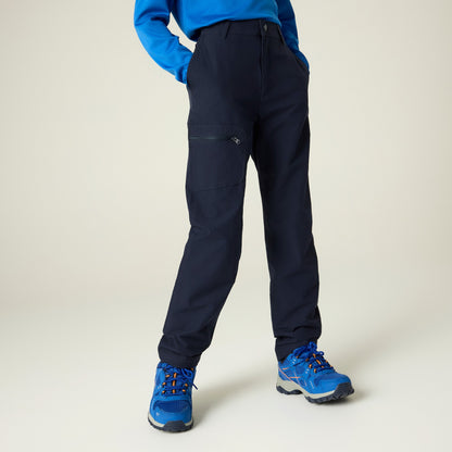 Navy - Close up - Regatta Childrens-Kids Highton Trousers