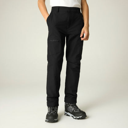 Black - Pack Shot - Regatta Childrens-Kids Highton Trousers