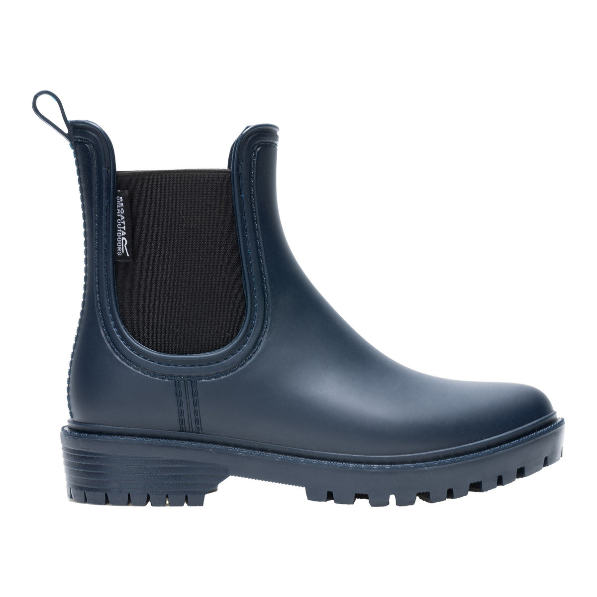 Navy - Front - Regatta Childrens-Kids Harriet II Wellington Boots