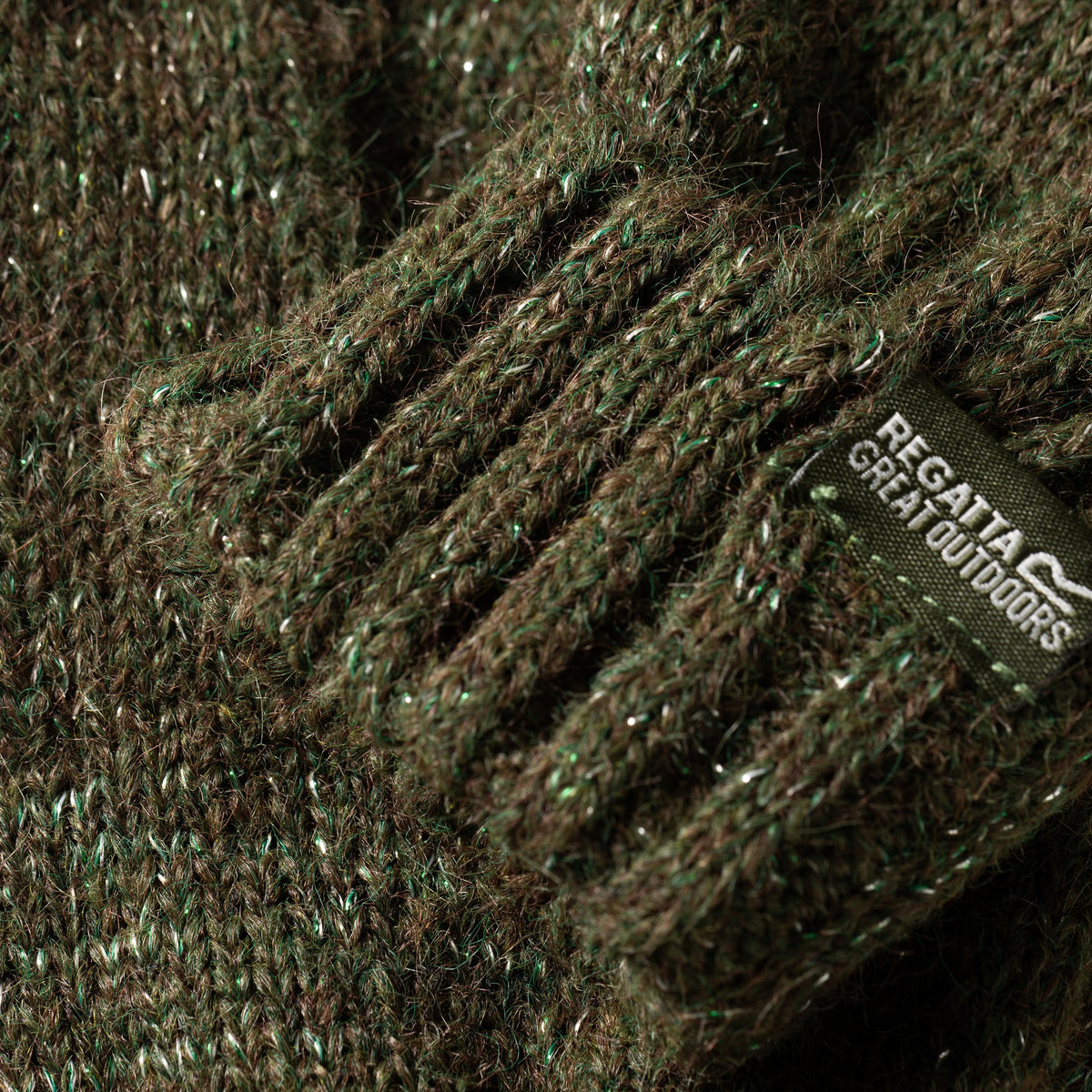 Dark Khaki - Side - Regatta Womens-Ladies Multimix Winter Gloves