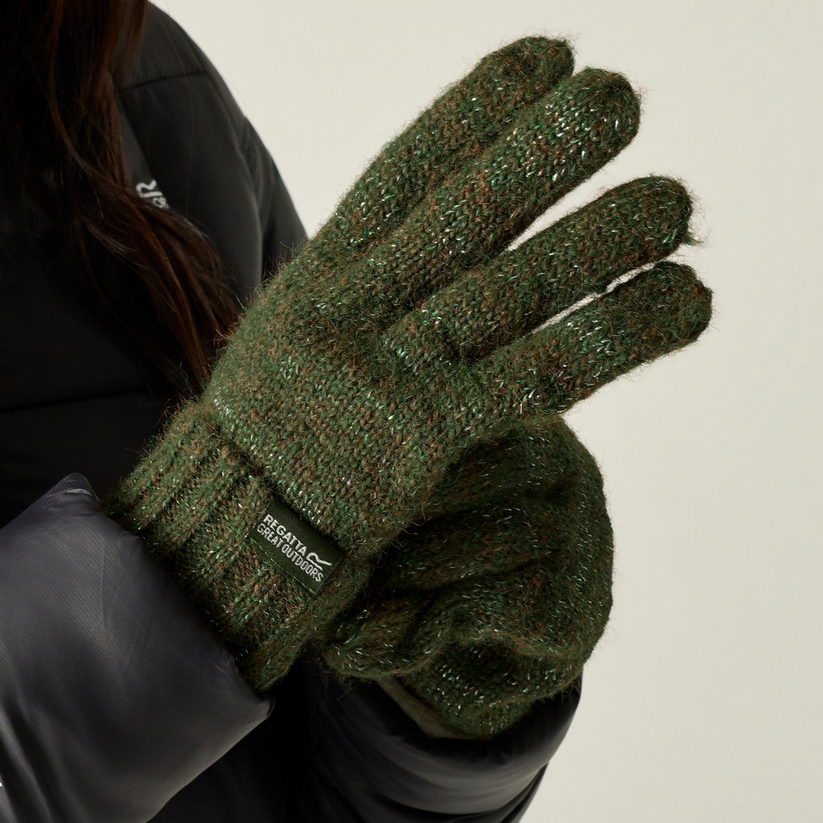 Dark Khaki - Lifestyle - Regatta Womens-Ladies Multimix Winter Gloves