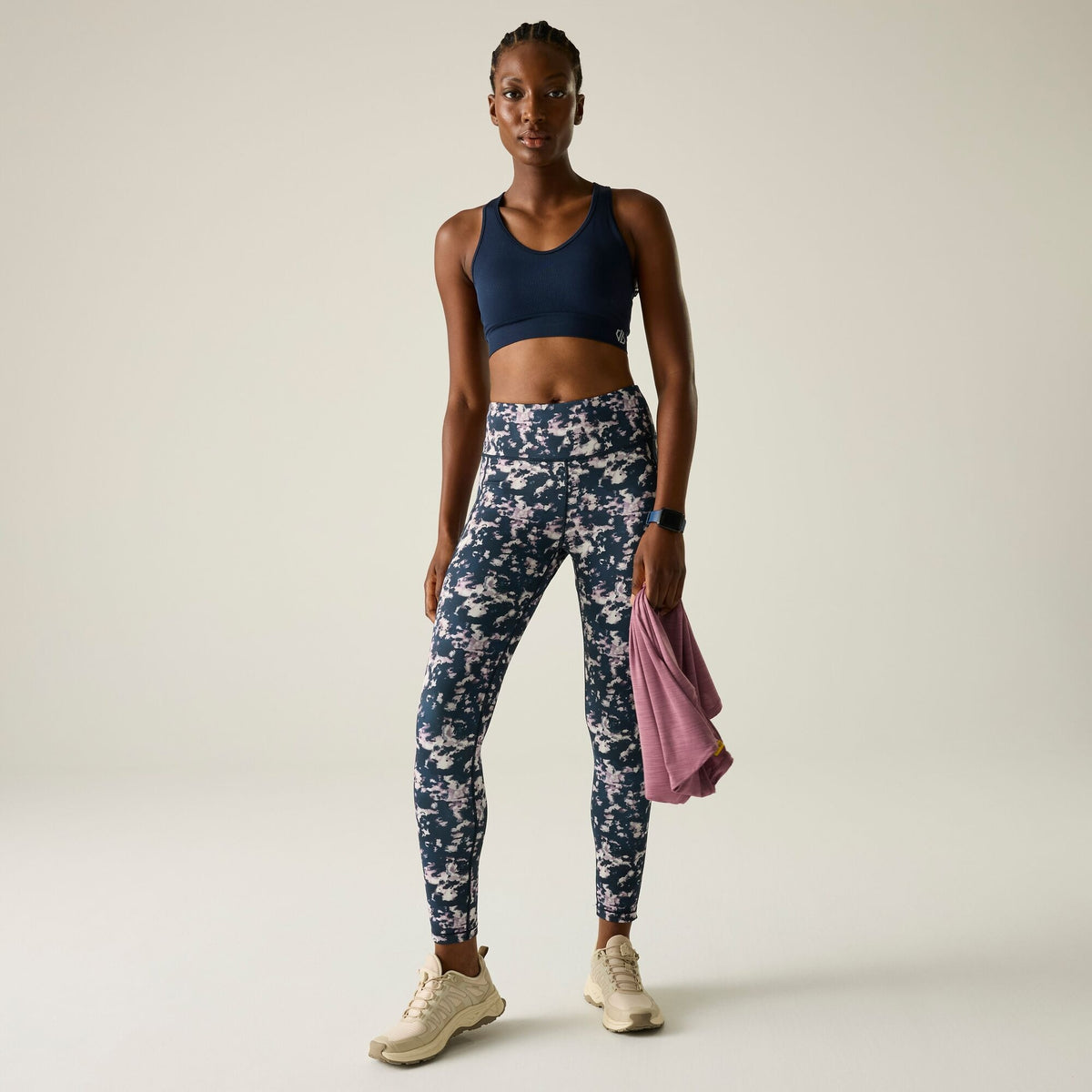 Navy Ink - Lifestyle - Dare 2B Womens-Ladies Influential II Abstract Leggings