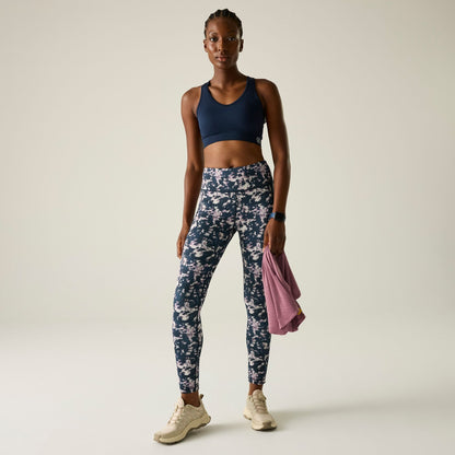 Navy Ink - Lifestyle - Dare 2B Womens-Ladies Influential II Abstract Leggings