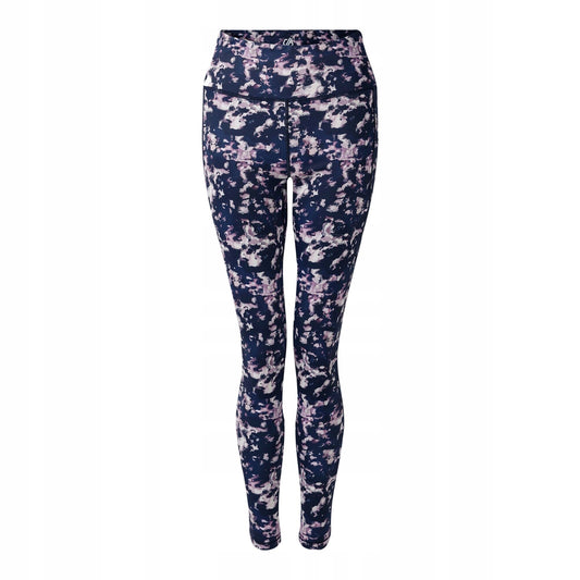 Navy Ink - Front - Dare 2B Womens-Ladies Influential II Abstract Leggings