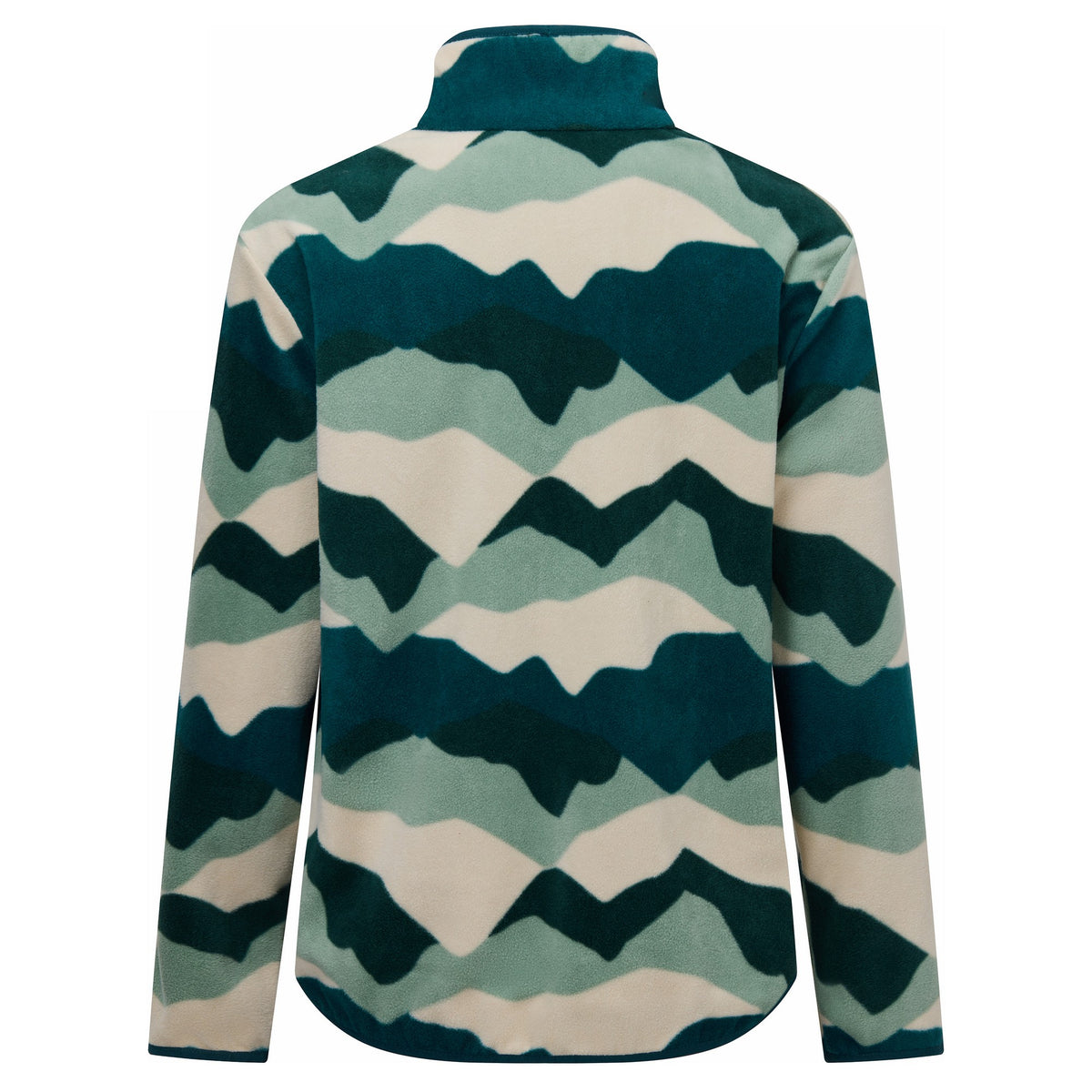Multicoloured - Back - Regatta Womens-Ladies Frankie Abstract Mountain Quarter Zip Fleece Top