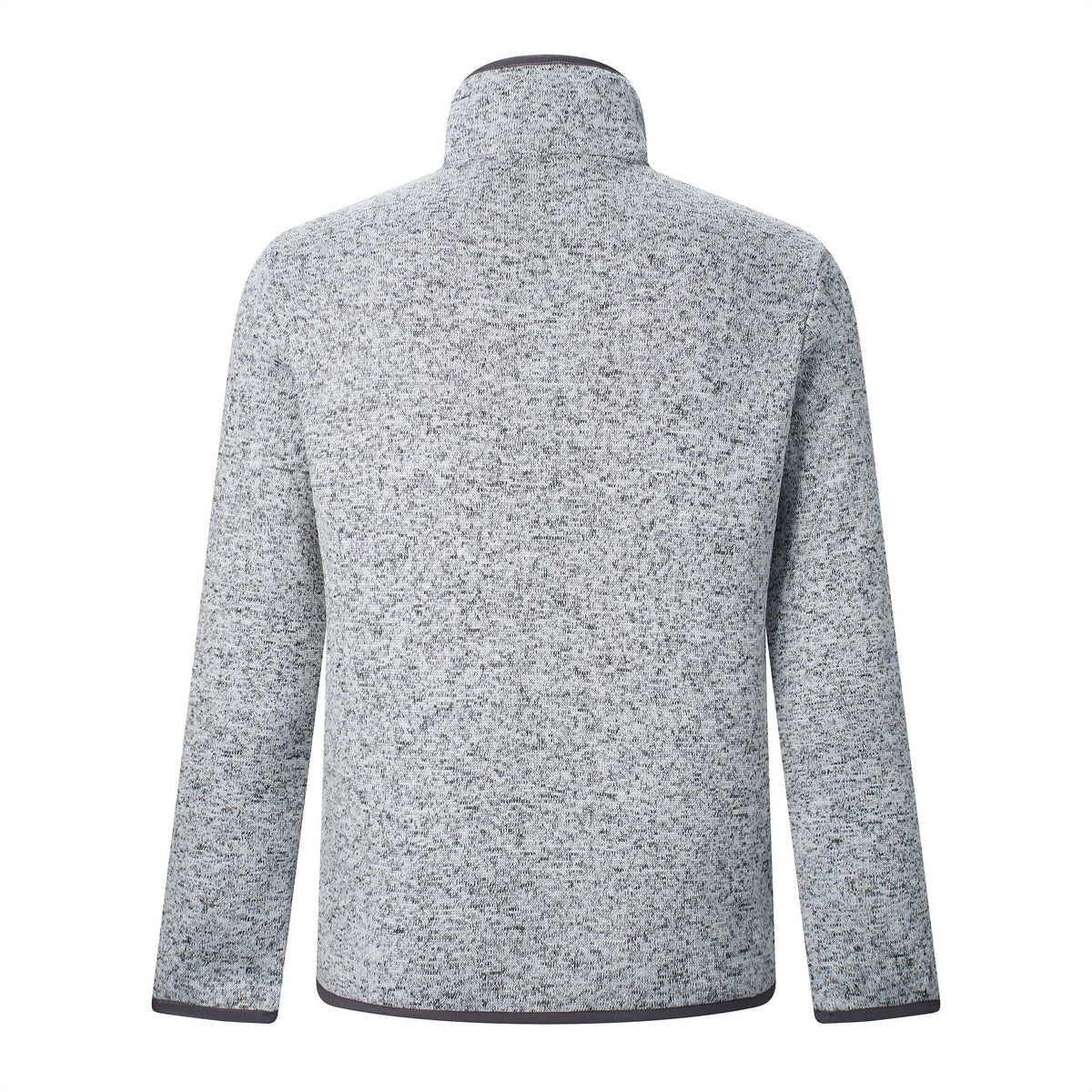 Silver Grey - Back - Regatta Mens Barlee Quarter Zip Fleece Top