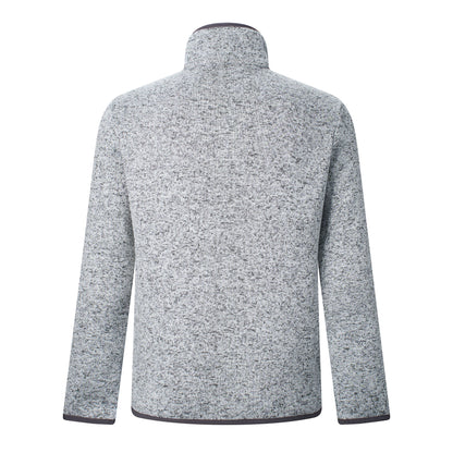 Silver Grey - Back - Regatta Mens Barlee Quarter Zip Fleece Top