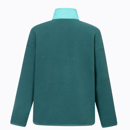 Mediterranea-Turquoise - Back - Regatta Childrens-Kids Eva Button Detail Fleece Top