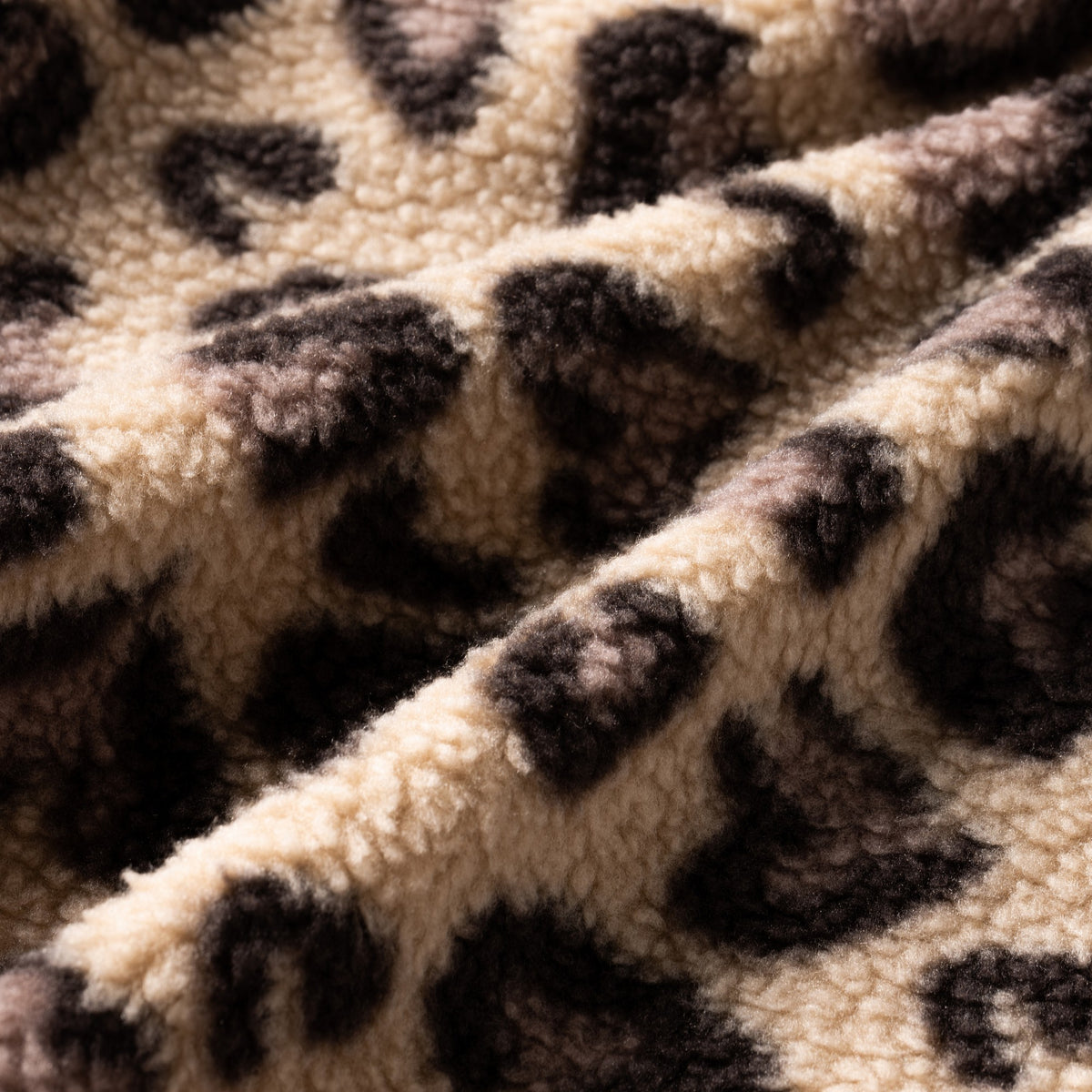 Mocha-Violet - Lifestyle - Regatta Childrens-Kids Eva Leopard Print Buttoned Fleece Top