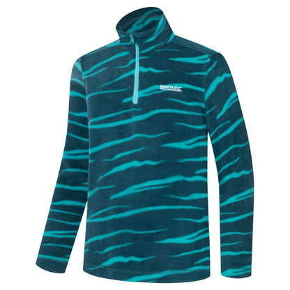 Mediterranea - Side - Regatta Childrens-Kids Hot Shot II Zebra Print Fleece Top