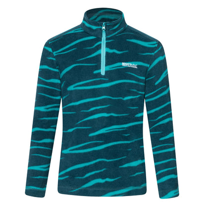 Mediterranea - Front - Regatta Childrens-Kids Hot Shot II Zebra Print Fleece Top