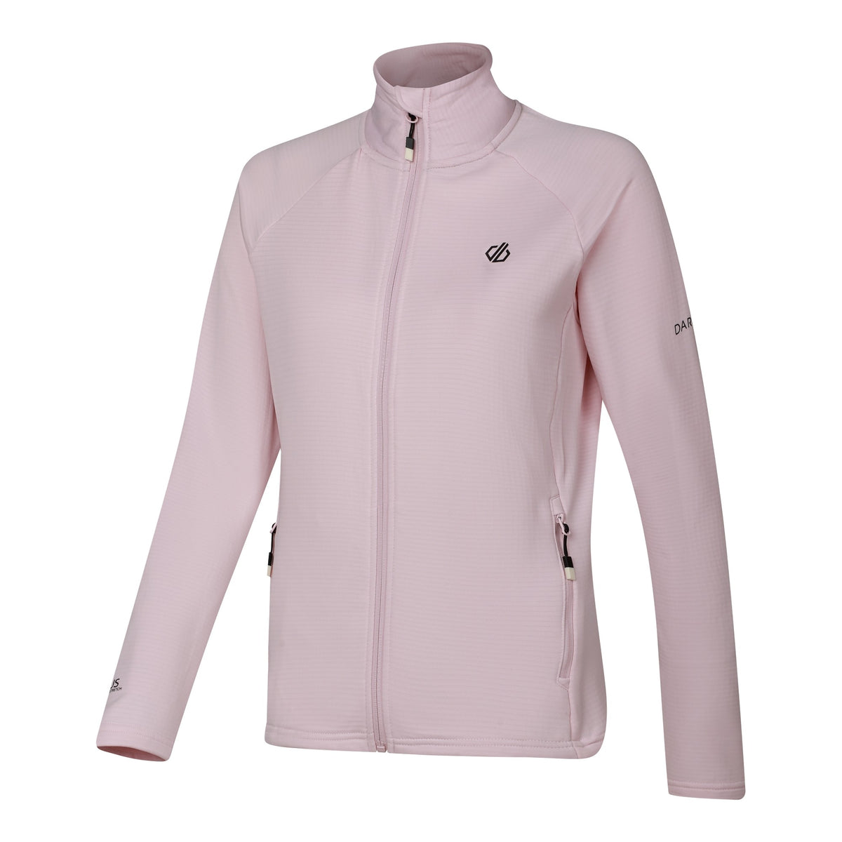 Pink Haze - Side - Dare 2B Womens-Ladies Lowline Core Stretch Full Zip Midlayer