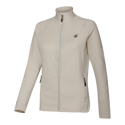 Almond Milk - Side - Dare 2B Womens-Ladies Lowline Core Stretch Full Zip Midlayer
