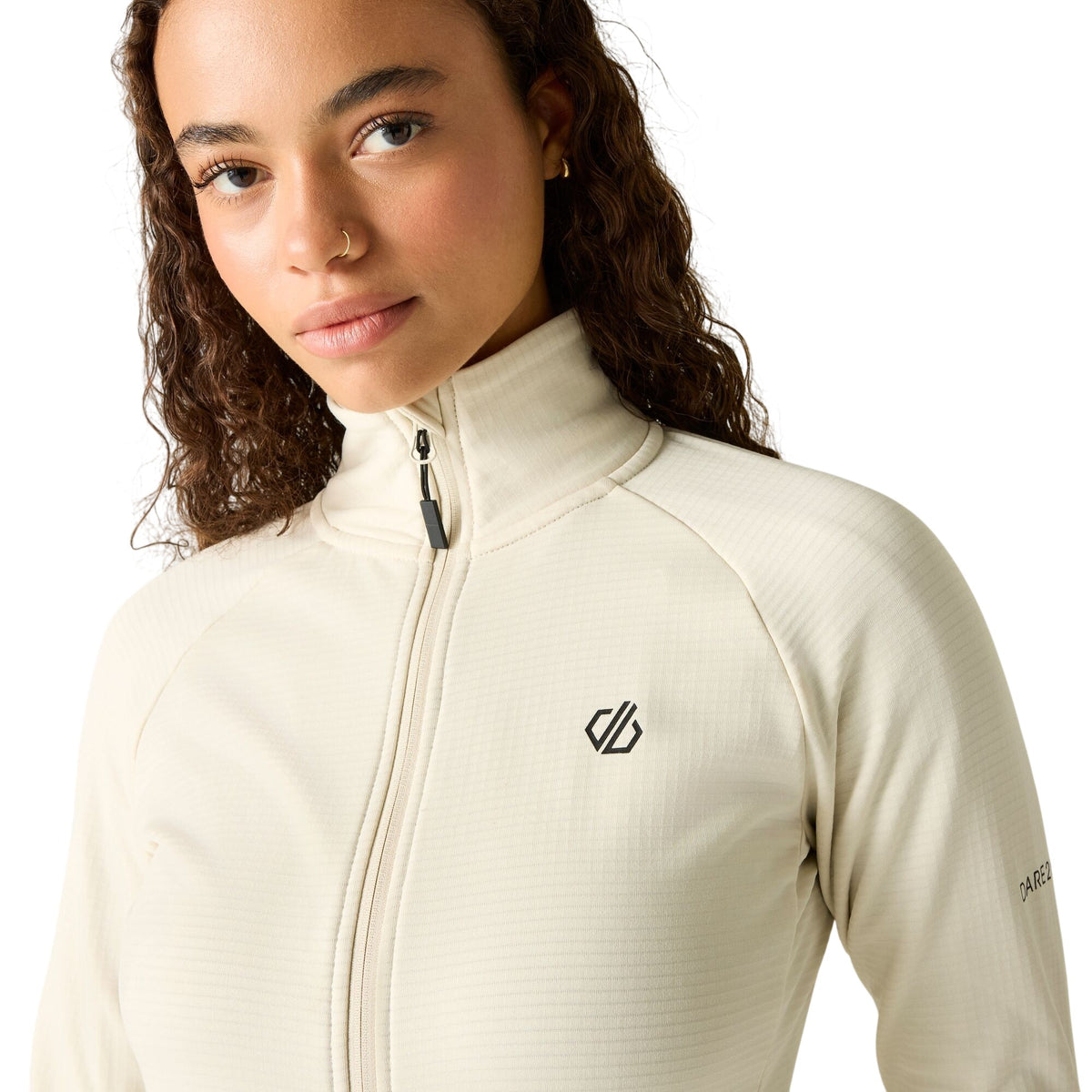 Almond Milk - Lifestyle - Dare 2B Womens-Ladies Lowline Core Stretch Full Zip Midlayer