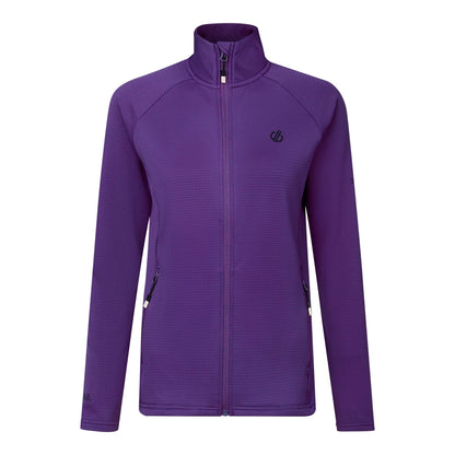 Amaranth - Front - Dare 2B Womens-Ladies Lowline Core Stretch Full Zip Midlayer