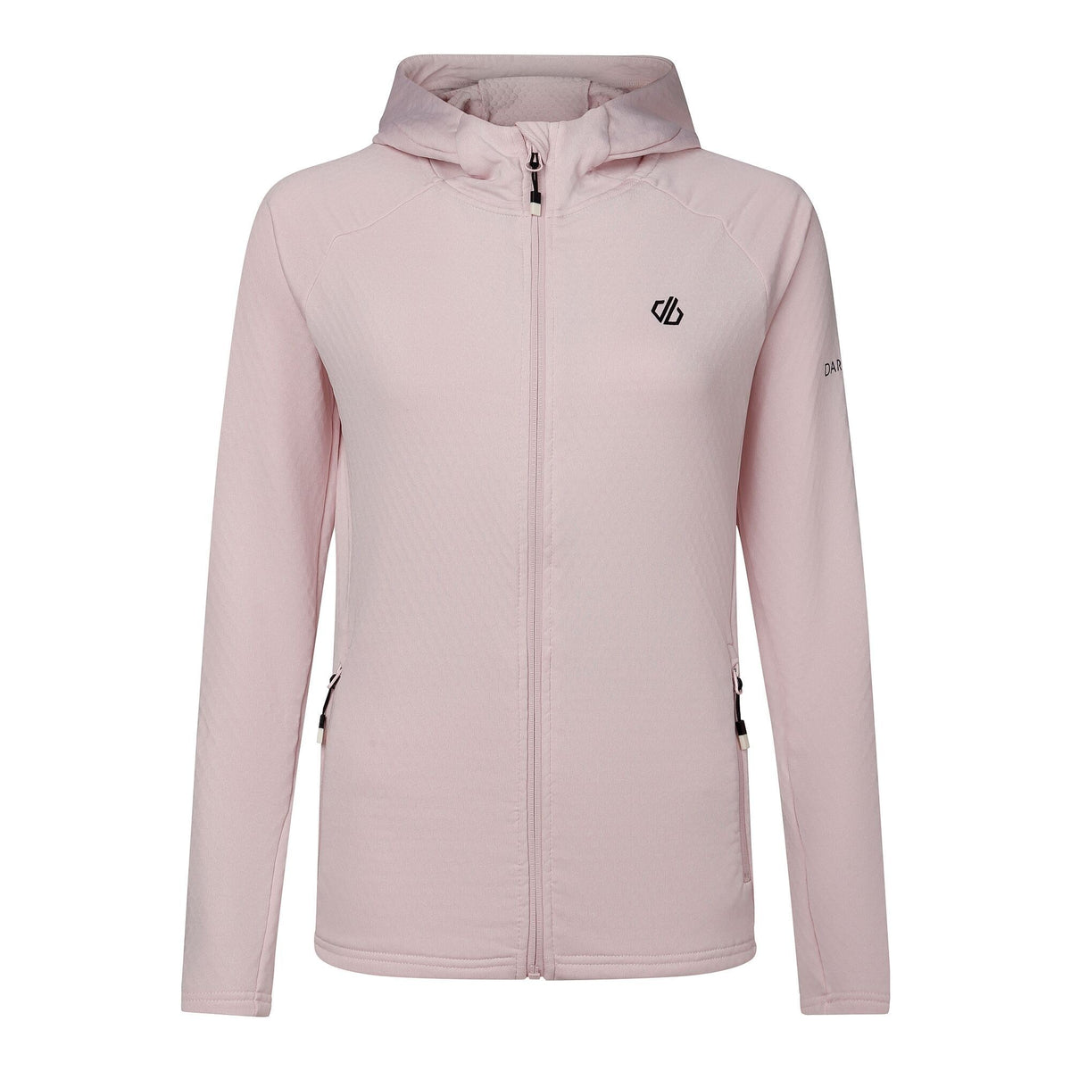 Pink Haze - Front - Dare 2B Womens-Ladies Ventura Stretch Hooded Midlayer